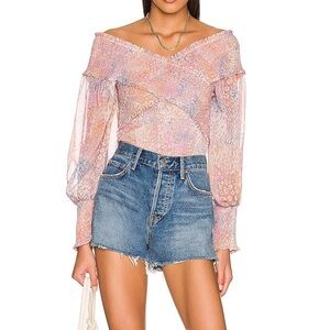 BB Dakota by Steve Madden Smocked Blouse